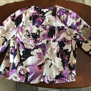 Purple/Black/ White/ Tan Women's Blazer